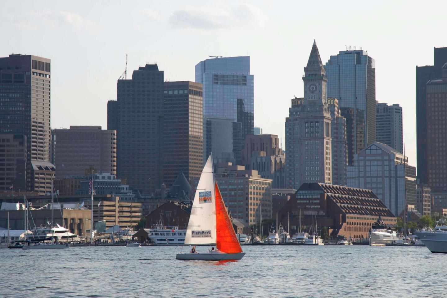 Sailing in Boston Harbor