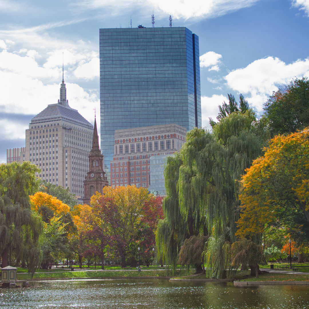 Boston Public Garden in Autumn
