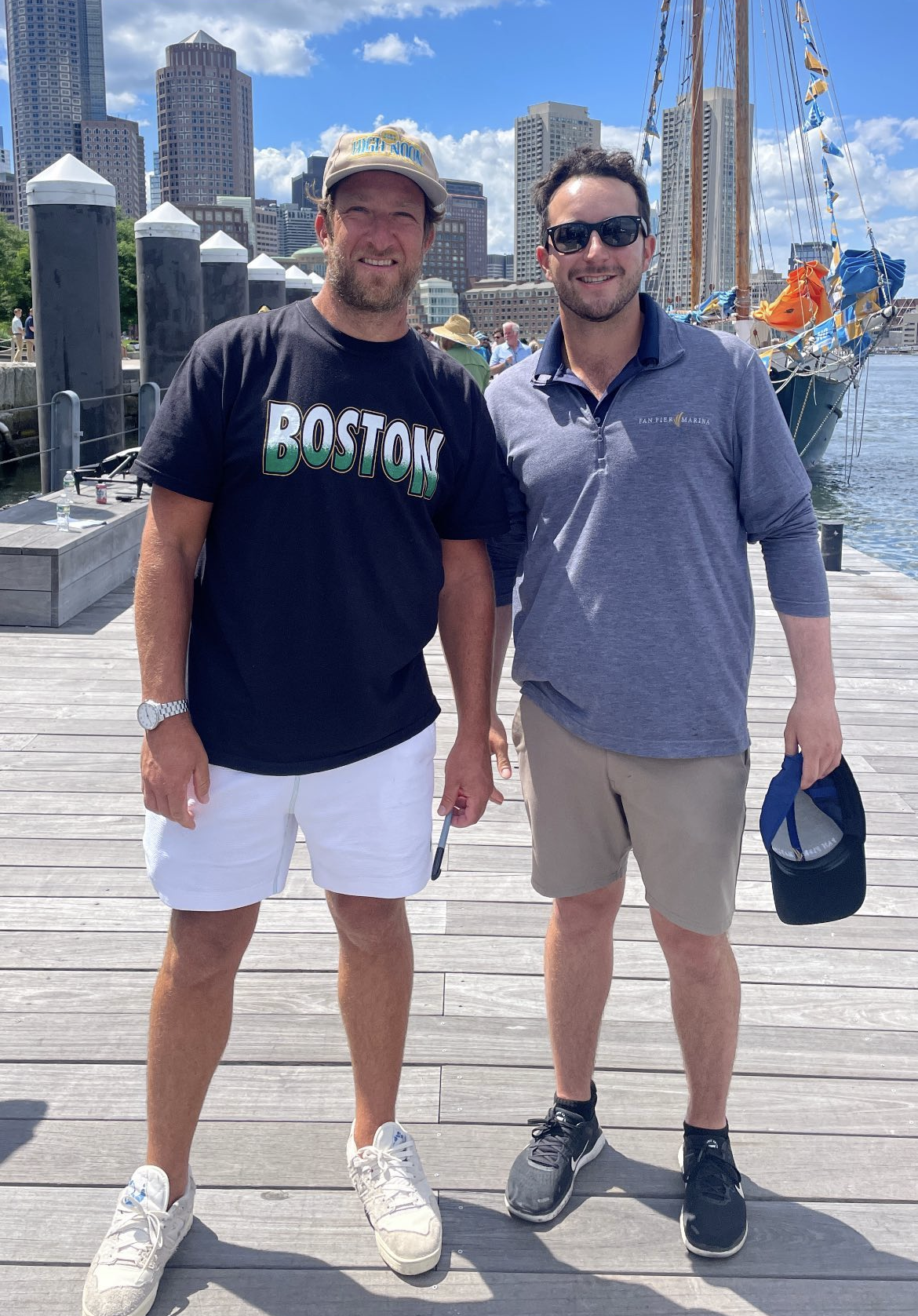 Dave Portnoy at Fan Pier Marina