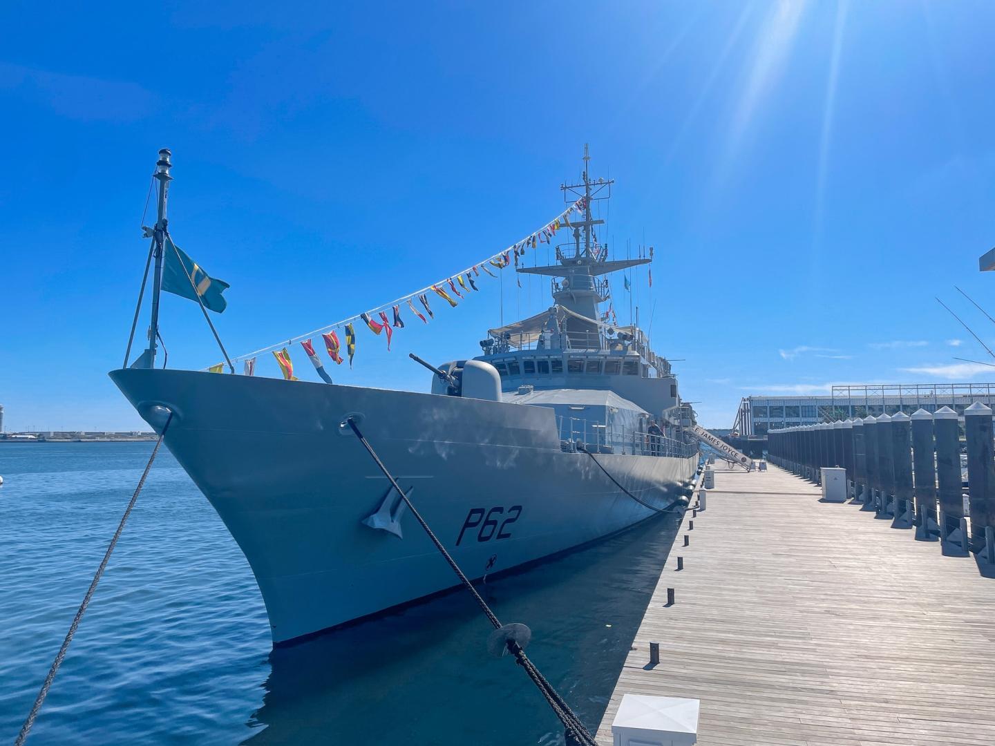 Battleship at Fan Pier Marina